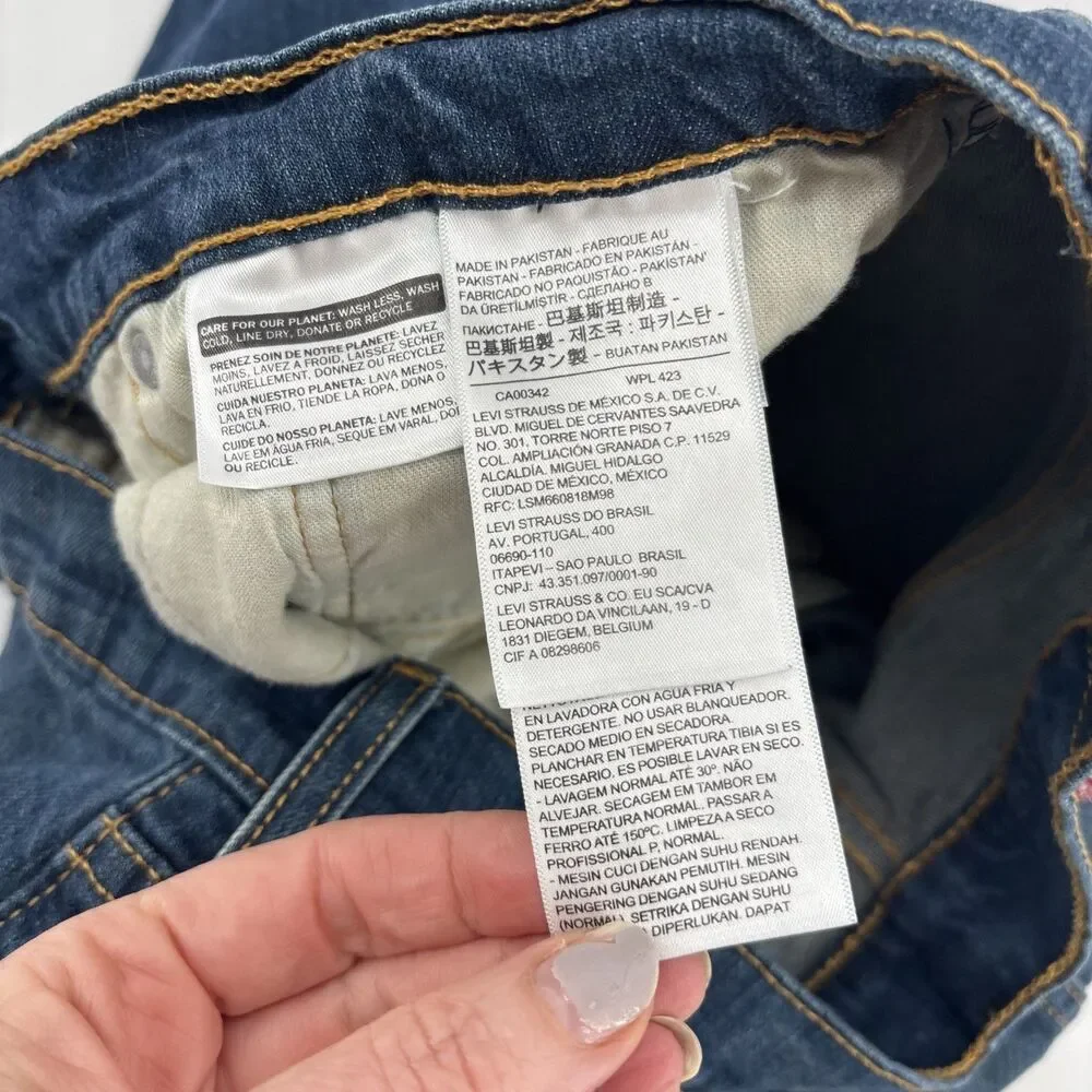 Levi's 505 Jeans Mens 32x32 Blue Denim Straight Regular Fit